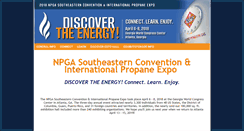 Desktop Screenshot of npgaexpo.org